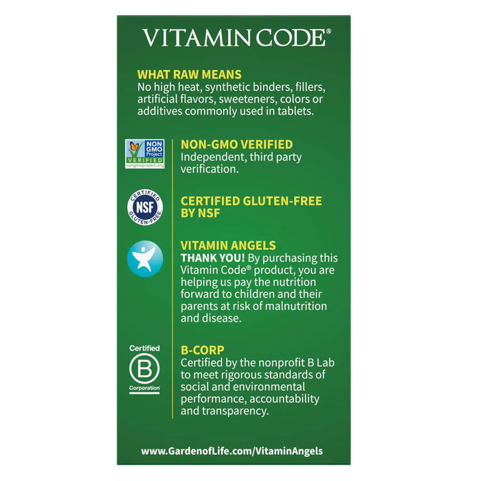 Garden of Life Vitamin Code Raw Calcium - 120 vcaps - Vitamins & Minerals at MySupplementShop by Garden of Life