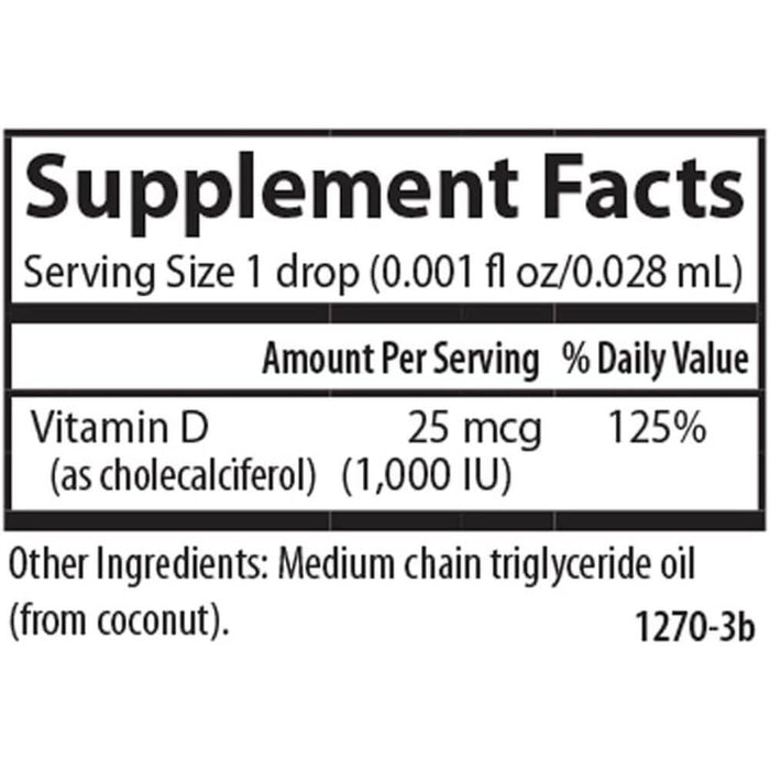 Carlson Labs Super Daily D3 1,000iu 365 Drops 10.3ml - Muscle Health at MySupplementShop by Carlson Labs