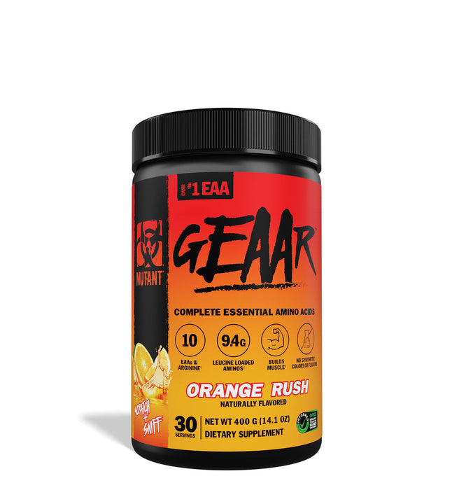 Mutant GEAAR 400g Orange Rush - Sport and Fitness at MySupplementShop by Mutant