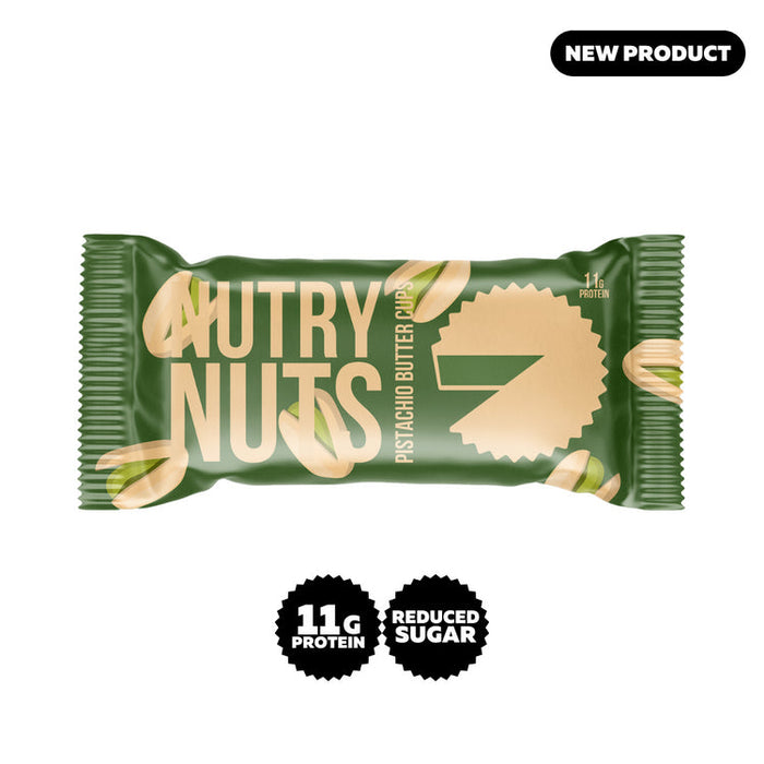 Nutry Nuts Protein Butter Cups 12x42g White Choc Pistachio - Supplements at MySupplementShop by Nutry Nuts