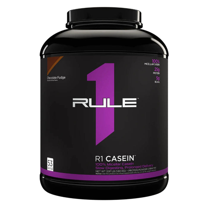 Rule One R1 Casein, Chocolate Fudge - 1800g - Protein Supplement Powder at MySupplementShop by Rule1