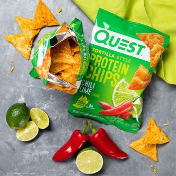 Quest Protein Chips 8 X 32g – High-Protein, Low-Carb Crunch | 19g Protein Per Serving