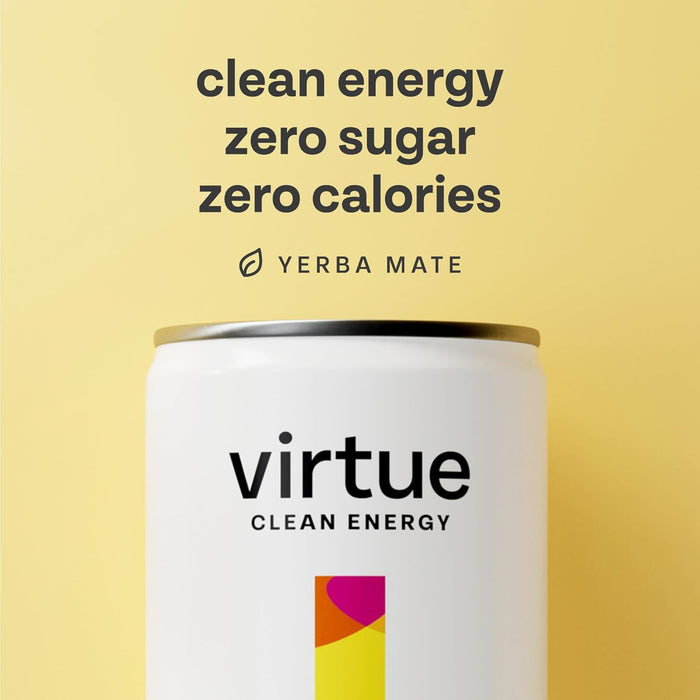 Virtue Yerba Mate - Natural Energy Drink - 12 x 250ml - Health Foods at MySupplementShop by Virtue