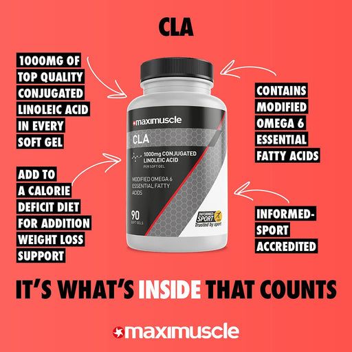 Maxi Nutrition CLA Soft Gels 90Caps - CLA at MySupplementShop by Maxi Nutrition