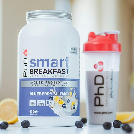 PhD Smart Breakfast 600g | Breakfast Shake, with High Protein, Essential Vitamins & Minerals, Probiotics & Digestive Enzymes - Breakfast Shake at MySupplementShop by PhD