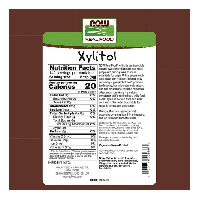 NOW Foods Xylitol 2.5 lbs - Sugar Substitutes at MySupplementShop by Now Foods