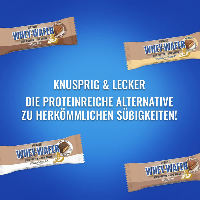 Weider Nutrition Whey Wafer Bar 12 x 35g - Protein Wafer at MySupplementShop by Weider