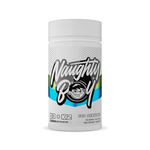 NaughtyBoy Vitamin D3 + K2 120 Caps - Vitamin D at MySupplementShop by NaughtyBoy