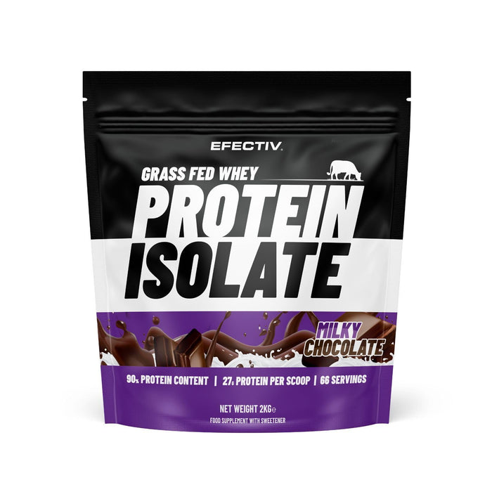 Efectiv Nutrition Grass Fed Whey Protein Isolate 2000g Milky Chocolate - Whey Proteins at MySupplementShop by Efectiv