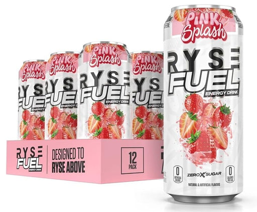 RYSE Fuel Energy Drink, Pink Splash 12 x 473 ml - Sports Supplements at MySupplementShop by RYSE