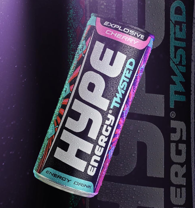 HYPE Twisted Cherry 24x250ml Cheesecake - Energy Drinks at MySupplementShop by Hype Energy Drinks