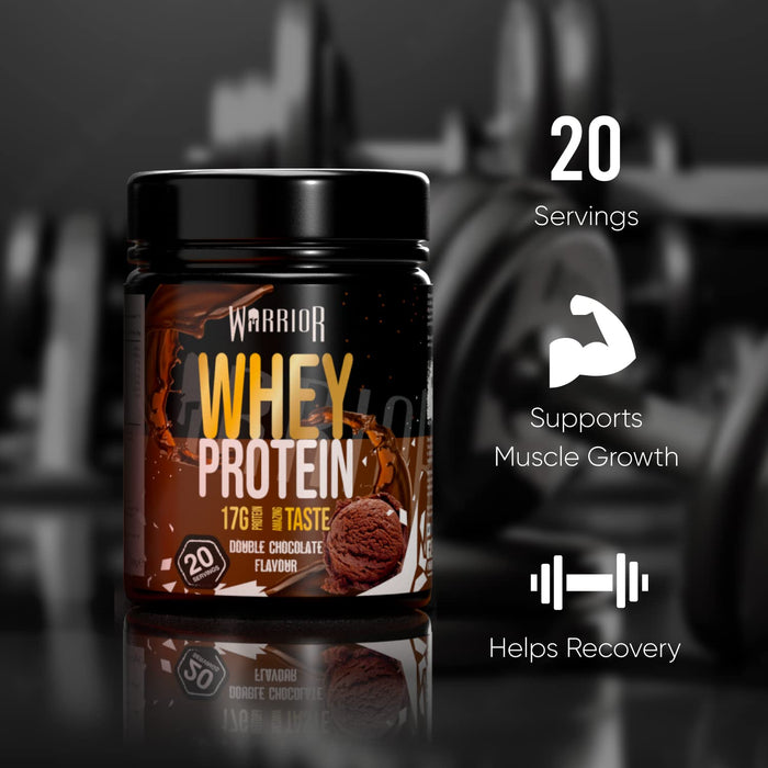 Whey Protein, Double Chocolate - 500g - Protein at MySupplementShop by Warrior