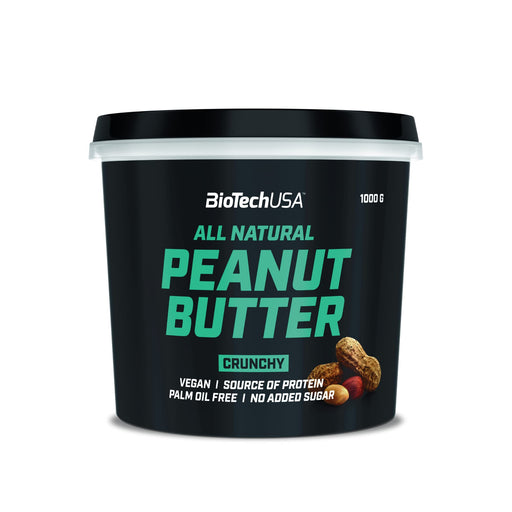 BioTechUSA Peanut Butter, Crunchy - 1000g - Health Foods at MySupplementShop by BioTechUSA