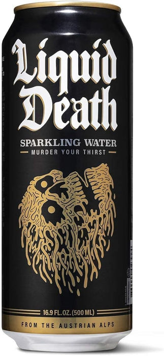 Liquid Death Sparkling Water 12 x 500ml - Sparkling Water at MySupplementShop by Liquid Death