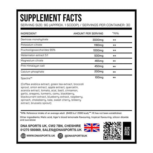 DNA Sports Hydra 1 270g Tropical Punch - Electrolyte Replacements at MySupplementShop by DNA SPORTS