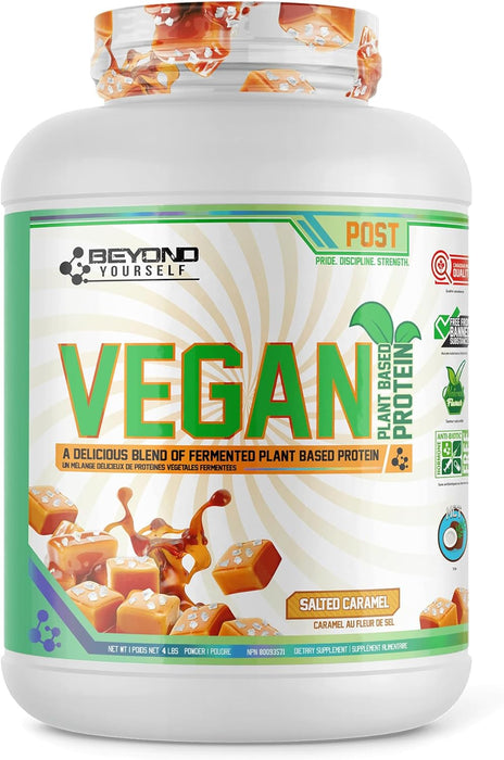 Beyond Yourself Vegan Protein 1.82kg - Salted Caramel - Vegan Protein at MySupplementShop by Beyond Yourself