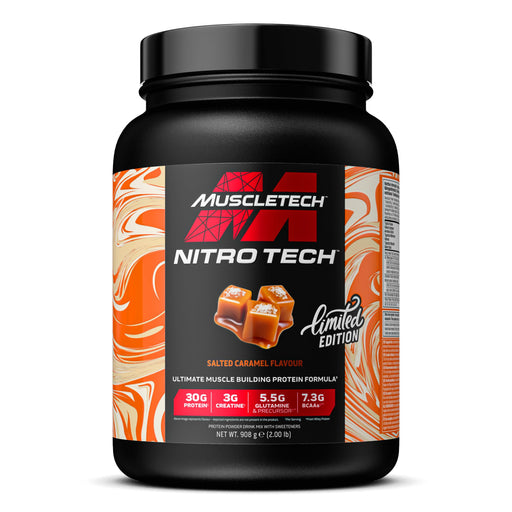 MuscleTech Nitro-Tech, Salted Caramel - 908g - Protein Supplement Powder at MySupplementShop by Muscletech