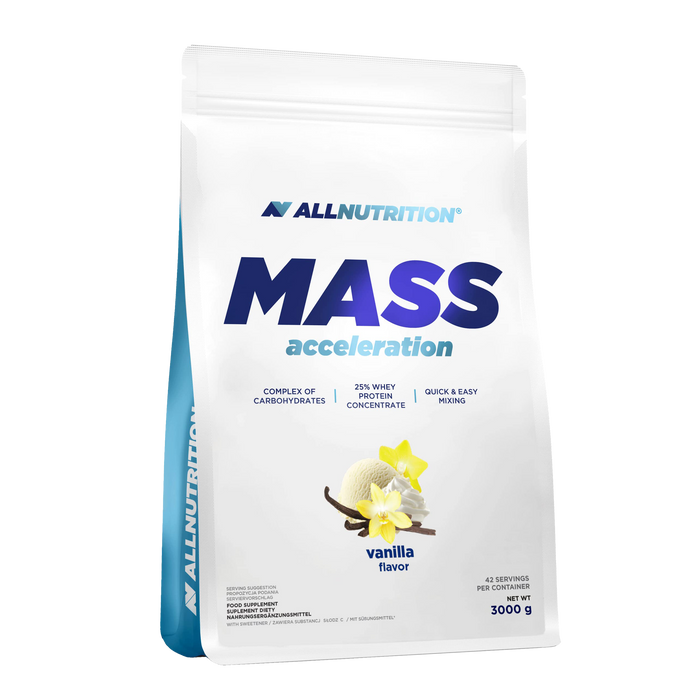 Allnutrition Mass Acceleration, Vanilla - 3000 grams