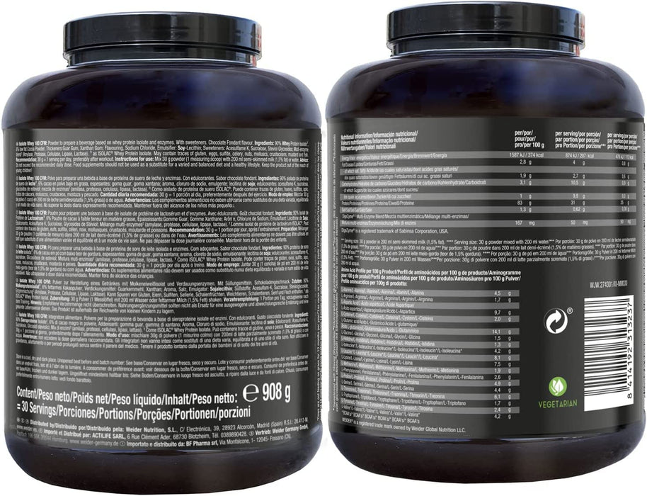 Weider Nutrition Isolate Whey 100 CFM 908g - Whey Proteins at MySupplementShop by Weider