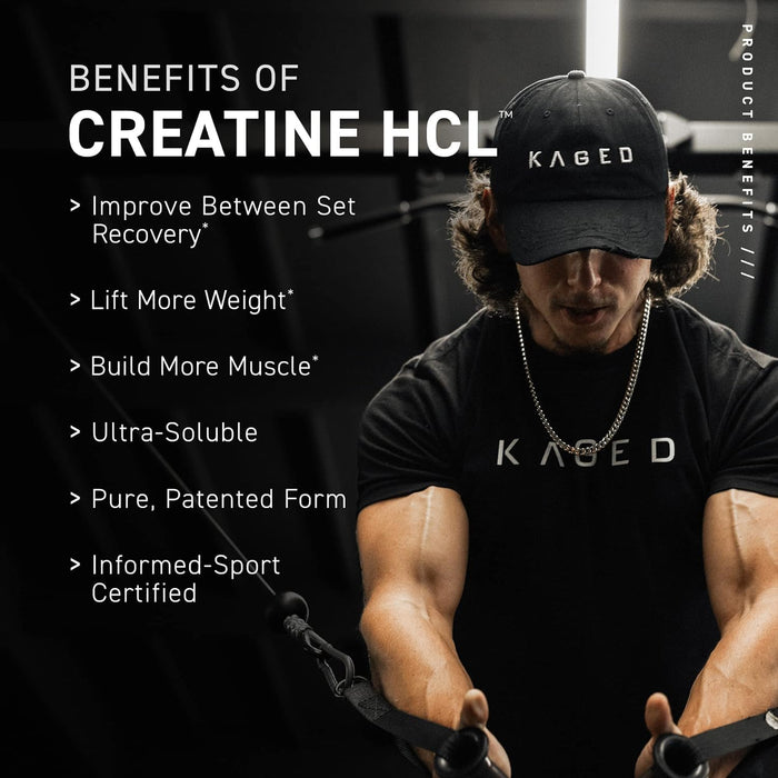 Kaged Muscle C-HCl Creatine HCl, Unflavored 56g 75 Servings - Creatine Powder at MySupplementShop by Kaged Muscle