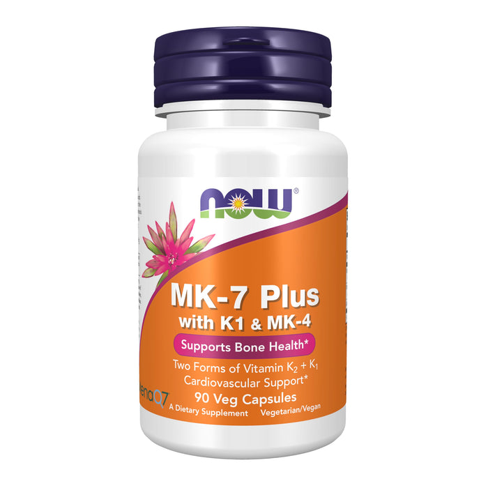 NOW Foods MK-7 Plus with K1 & MK-4 90 vcaps