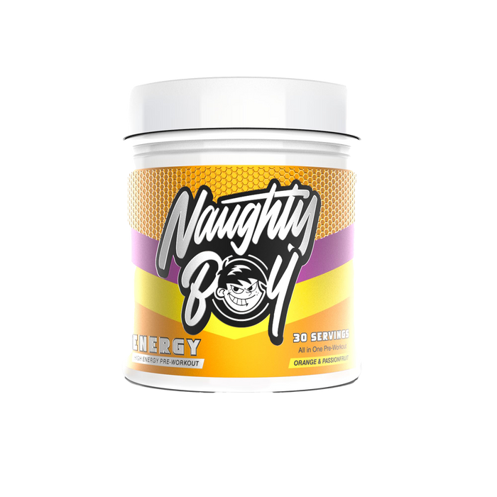 Naughty Boy Energy 390g Orange & Passionfruit