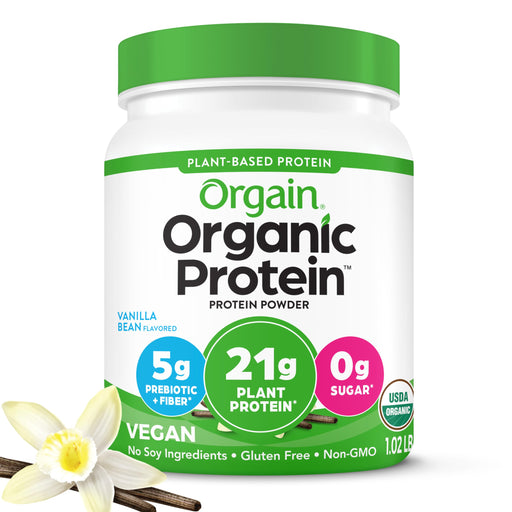 Orgain Organic Protein, Vanilla Bean - 462g - Protein Supplement Powder at MySupplementShop by Orgain