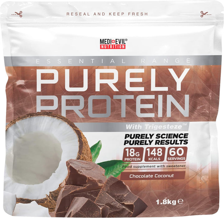 Medi-Evil Purely Protein 1.8kg - Chocolate Coconut - Protein Powder at MySupplementShop by Medi-Evil