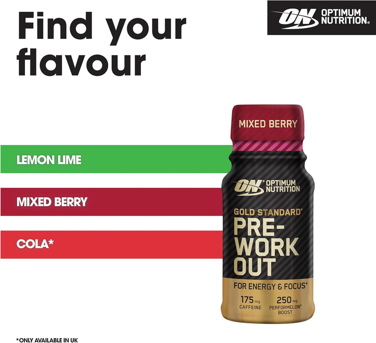 Optimum Nutrition Gold Standard Pre Workout Shot 12x60ml