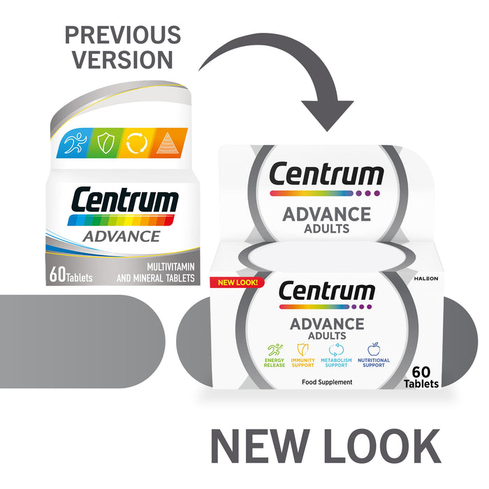 Centrum Advance 60 Tablets - Adult Multi Vits at MySupplementShop by Centrum