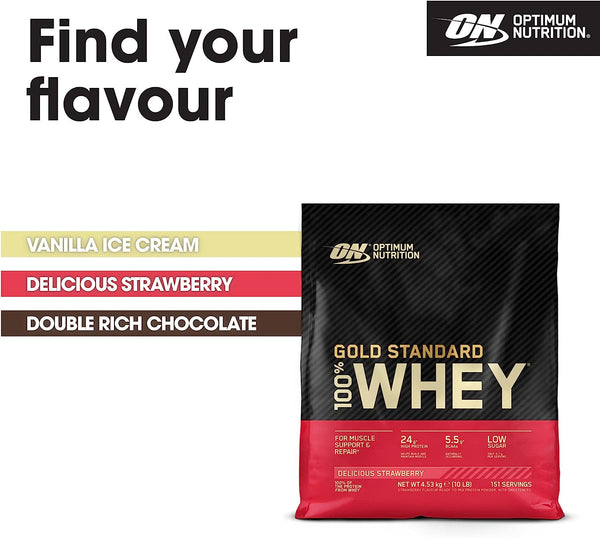 Optimum Nutrition Gold Standard 100% Whey 4.53kg - Protein at MySupplementShop by Optimum Nutrition