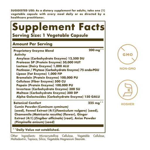 Solgar Advanced Multi-Enzymes Complex 90 Veg Caps - Sports Nutrition at MySupplementShop by Solgar