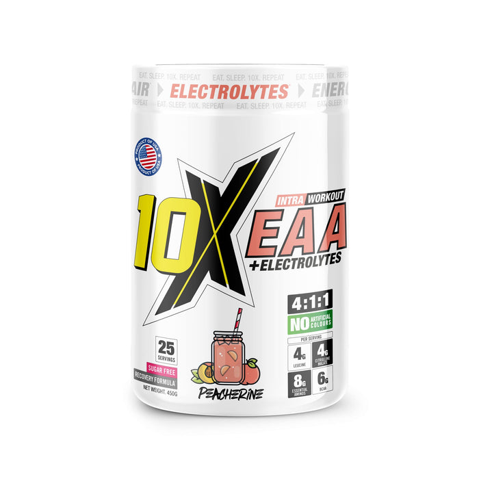 10X Athletic EAA 450g - Peacherine - EAA Supplement at MySupplementShop by 10X Athletic