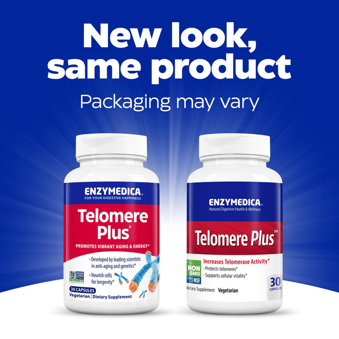 Enzymedica Telomere Plus 30 Capsules - Nutritional Supplement at MySupplementShop by Enzymedica