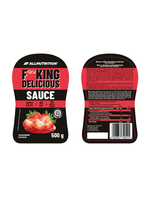 Allnutrition Fitking Delicious Sauce, Strawberry 500g - Health Foods at MySupplementShop by Allnutrition