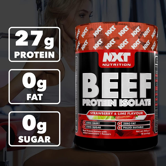 NXT Nutrition Beef Protein Isolate 540g - Protein Powder at MySupplementShop by Nxt Nutrition