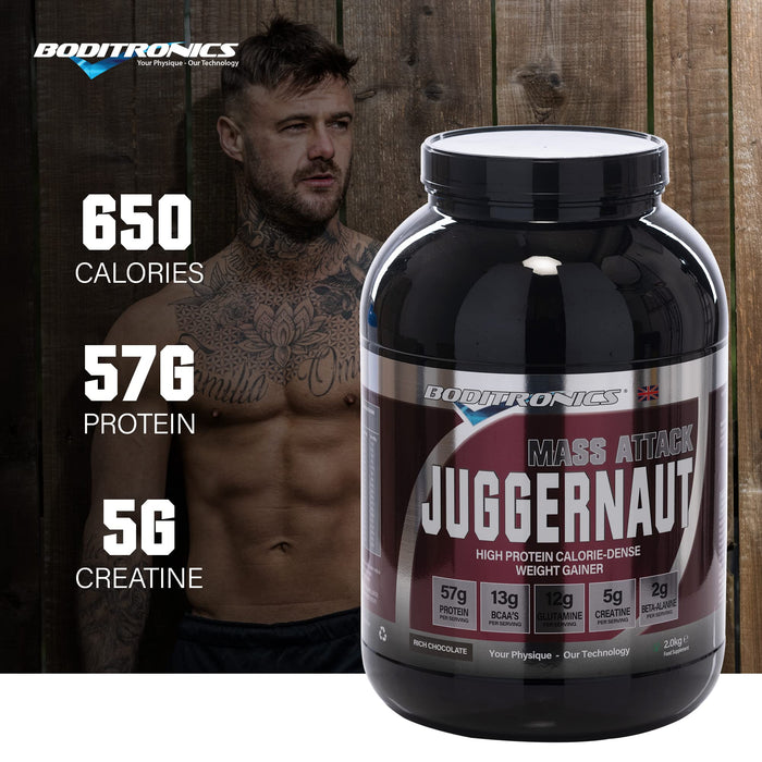 Mass Attack Juggernaut Milk Chocolate 2kg - Sports Nutrition at MySupplementShop by Boditronics