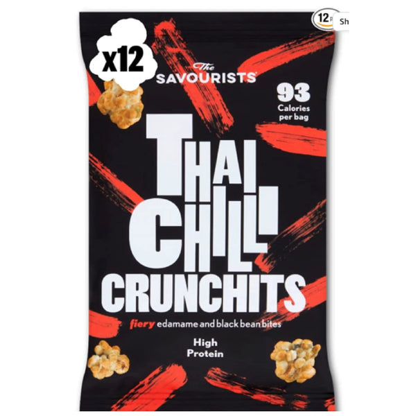 The Savourists Crunchits 12x25g Thai Chilli - Puffed Snack at MySupplementShop by The Savourists