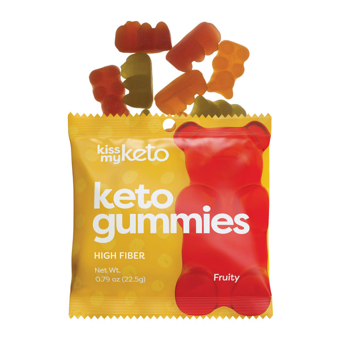 Kiss My Keto Gummy Bears Keto Gummies, Fruity - 12 x 23g - Fruit & Chewy at MySupplementShop by Kiss My Keto