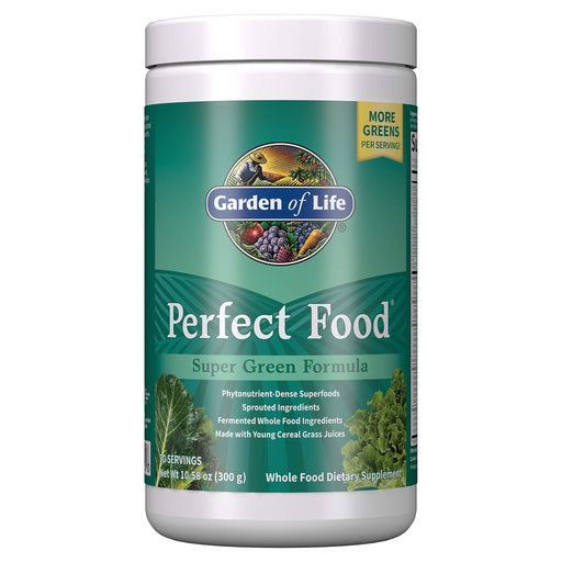 Garden of Life Perfect Food Super Green Formula, Powder - 300g - Health Foods at MySupplementShop by Garden of Life