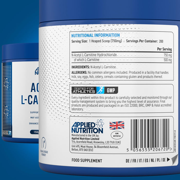 Applied Nutrition Acetyl L-Carnitine - Acetyl-L-Carnitine at MySupplementShop by Applied Nutrition