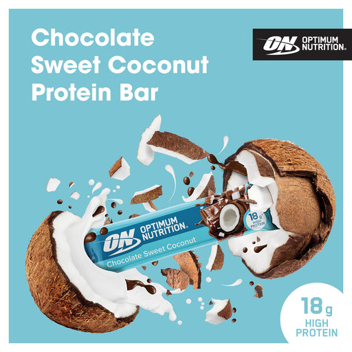 Optimum Nutrition Crunch Bar 12x55g Sweet Coconut - Diet & Nutrition at MySupplementShop by Optimum Nutrition