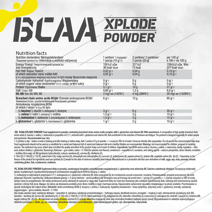 Olimp Nutrition BCAA Xplode, Xplosive Cola (EAN 5901330054556) - 500g - BCAAs at MySupplementShop by Olimp Nutrition