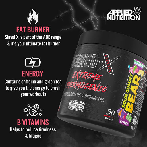 Applied Nutrition Shred X Fat Burner 300g (30 Servings) - Diet & Weight Management at MySupplementShop by Applied Nutrition