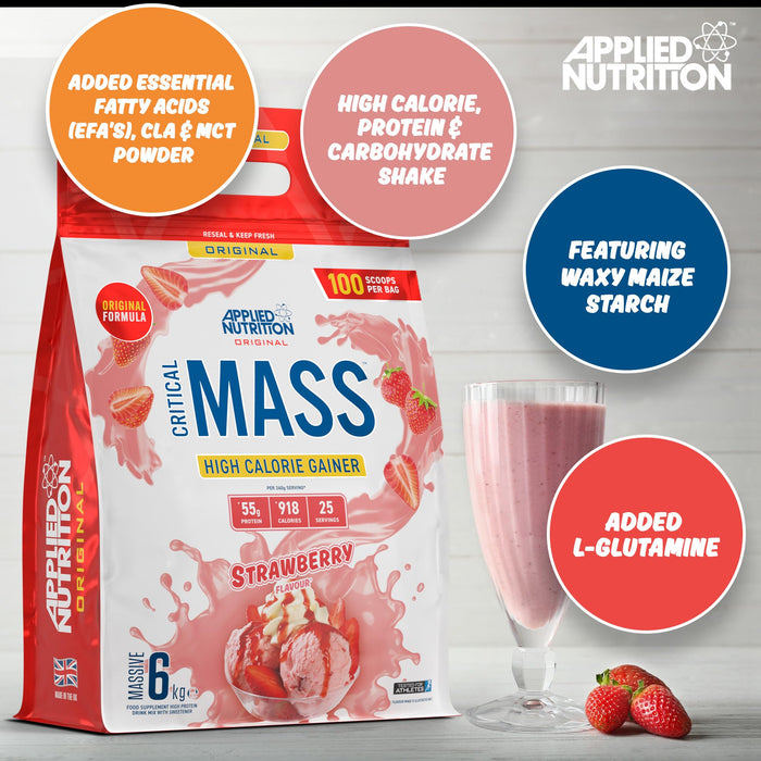 Applied Nutrition Critical Mass ORIGINAL - 6kg - Protein Blends at MySupplementShop by Applied Nutrition