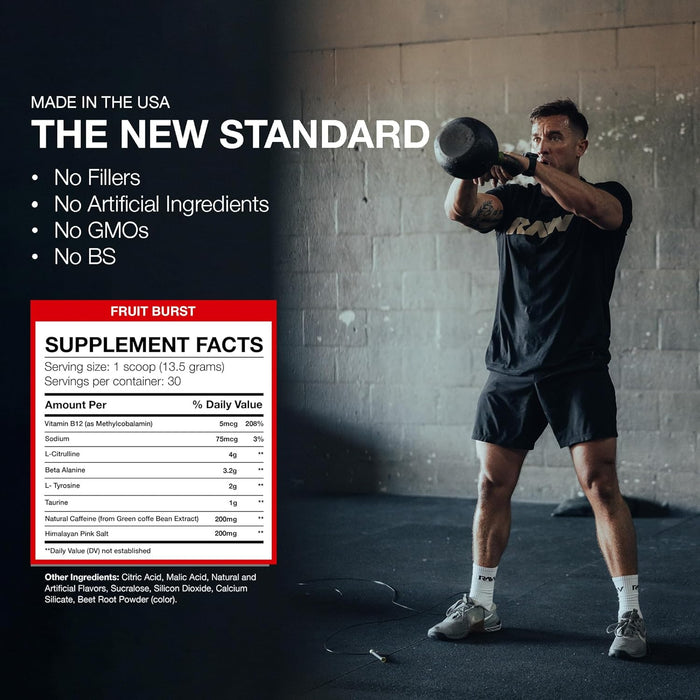 Raw Nutrition CBUM Essential Pre-Workout 30 Servings - Pre Workout at MySupplementShop by Raw Nutrition