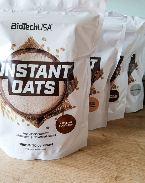 BioTechUSA Instant Oats, Hazelnut - 1000g - Health Foods at MySupplementShop by BioTechUSA