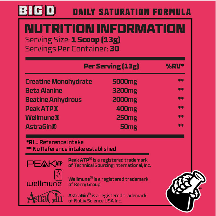 Beast Pharm Big D 30 Servings 390g - Creatine at MySupplementShop by Beast Pharm