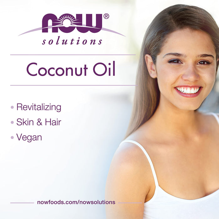 NOW Foods Coconut Oil - Skin & Hair Revitalizing - 89 ml. - Health and Wellbeing at MySupplementShop by NOW Foods