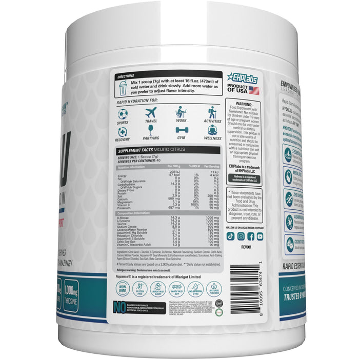 EHP Labs Hydreau Hydration Support 40 Serve